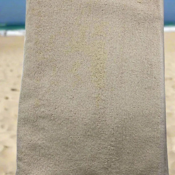 Taupe Color Bleach Safe Luxury Beach Towel 35"X70" 6 PK - Rifz Textiles Inc