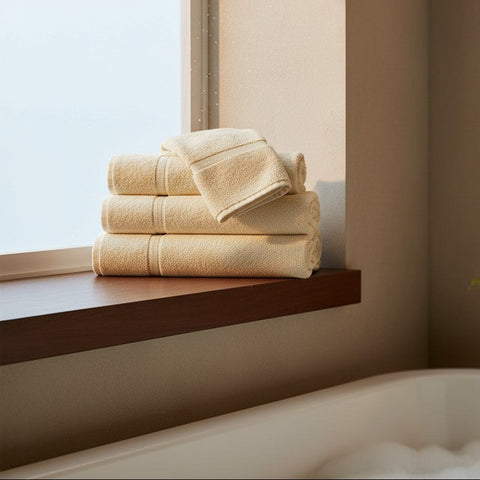 GOI Collection Towels Bone - Rifz Textiles Inc