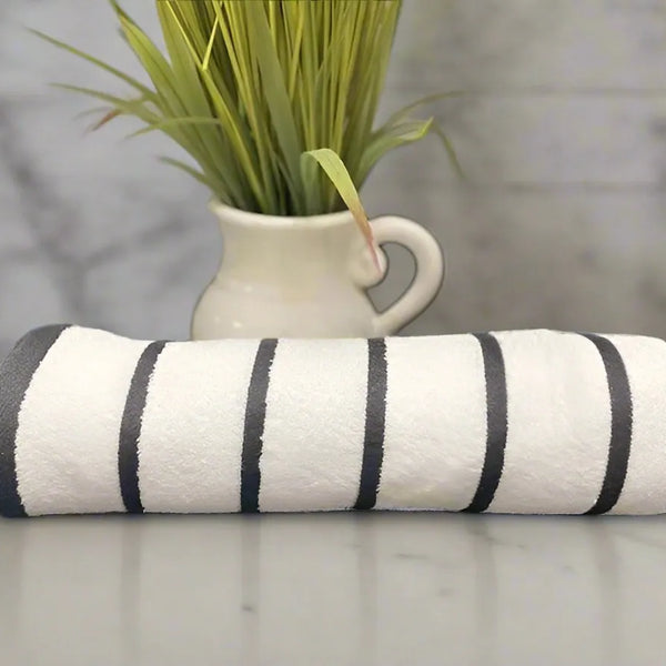 GPH Collection Horizontal Stripes Pool Towels 6 PK - Rifz Textiles Inc