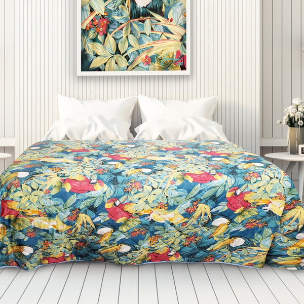 Quilted Tropical Print Bedspread 2 PK - Rifz Textiles Inc