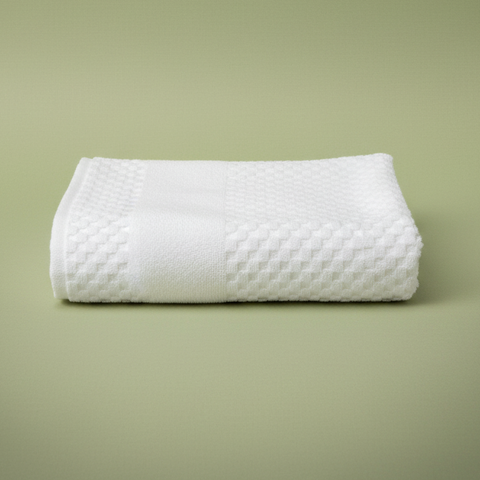 GTY Collection Zero Twist Premium Towels All over Checker Design - Rifz Textiles Inc