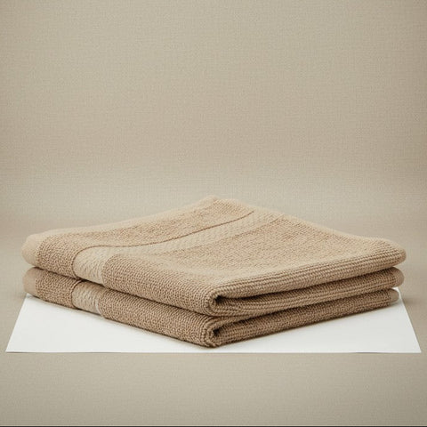 KPS Collection 100% Premium Ring Spun Cotton Beige Washcloth - Rifz Textiles Inc