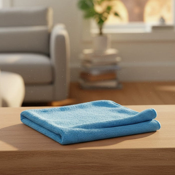 KS Collection Blue Microfiber Cloths By Rifz Textiles