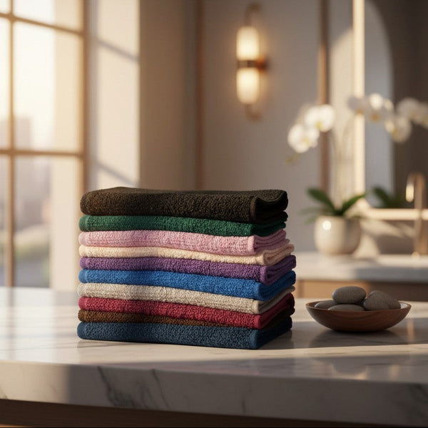 Spa & Salon Collection Vat Dyed Cotton Hand Towels By Rifz Textiles