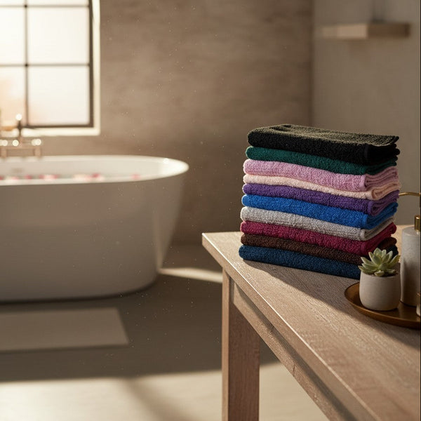 Spa & Salon Collection Vat Dyed Cotton Hand Towels By Rifz Textiles