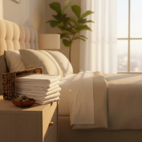 T-180 Blended Elite Collection Blended White Sheets - Rifz Textiles Inc