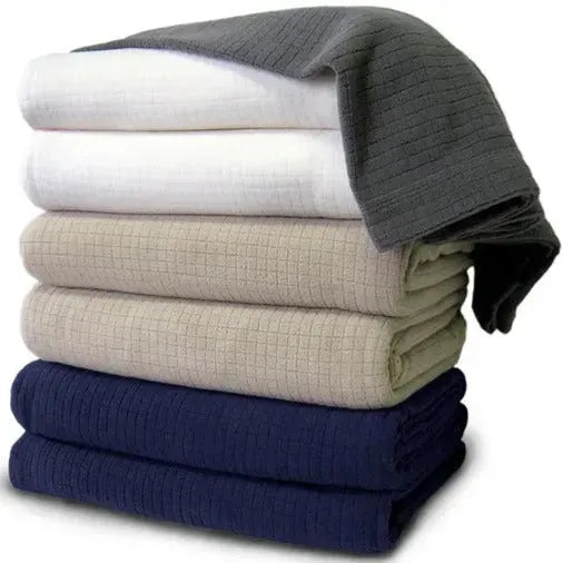 BPS Collection Grid Pattern Fleece Blankets 2 PK - Rifz Textiles Inc