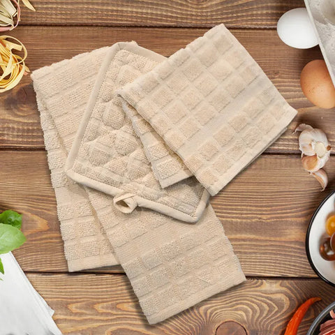 Kitchen Ensemble Collection Beige - Rifz Textiles Inc