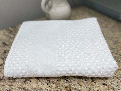 GTY Collection Zero Twist Premium Towels All over Checker Design - Rifz Textiles Inc