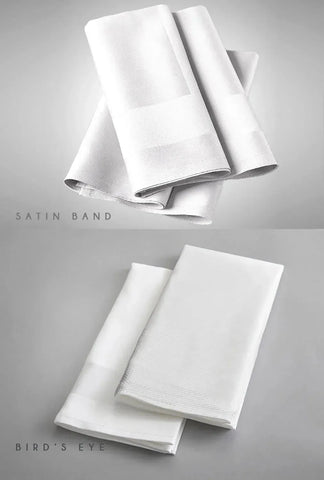 Birds Eye Table Linens with Frame Pattern - Rifz Textiles Inc