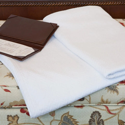Cotton Herringbone & Honeycomb Weave All Season Blanket 2 PK - Rifz Textiles Inc