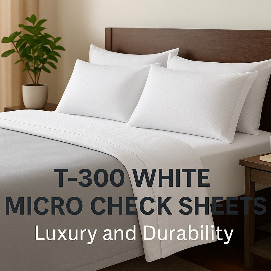 The Practical Guide to T-300 White Micro Check Sheetings