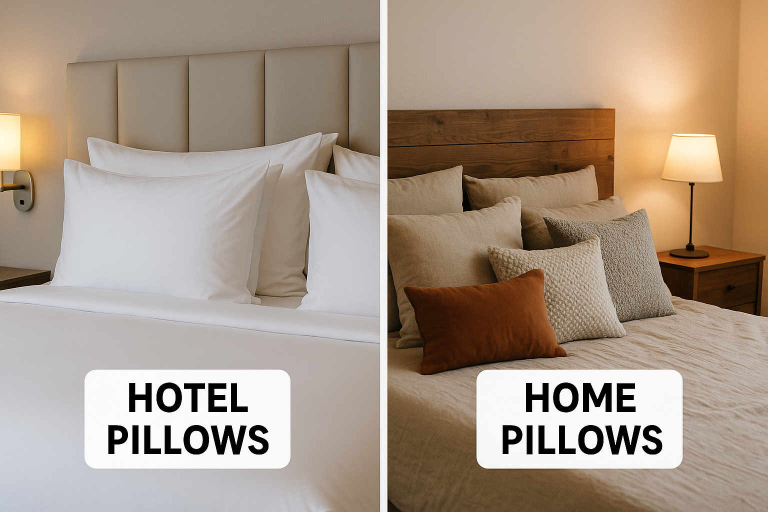 Hotel vs. Home Pillows: The Ultimate Guide to Better Sleep By Rifz Textiles