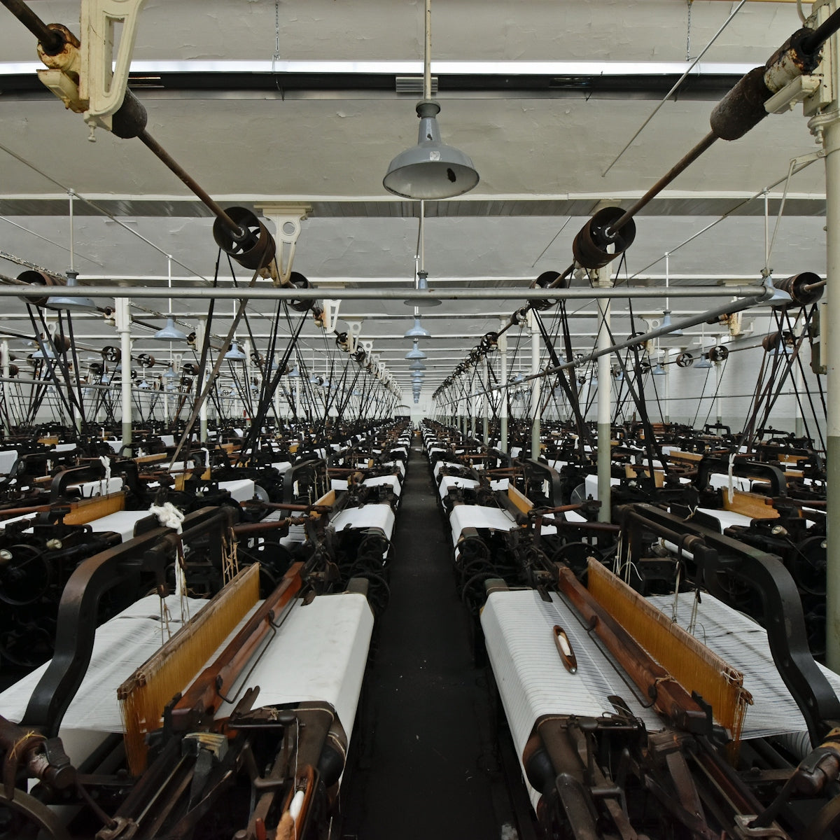 a room full of machinery
