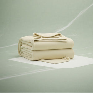 BHM Collection Light Weight Fleece Blankets Cream - Rifz Textiles Inc