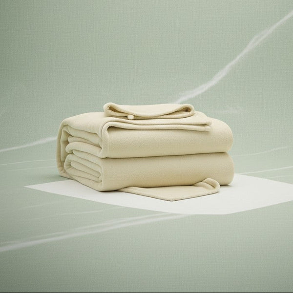 BHM Collection Light Weight Fleece Blankets Cream - Rifz Textiles Inc