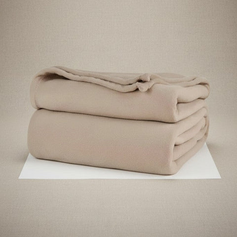 BHM Collection Light Weight Fleece Blankets Linen - Rifz Textiles Inc
