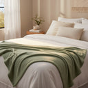 BHM Collection Light Weight Fleece Blankets Sage - Rifz Textiles Inc