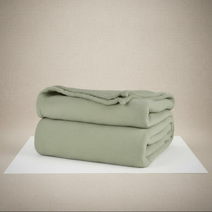 BHM Collection Light Weight Fleece Blankets Sage - Rifz Textiles Inc