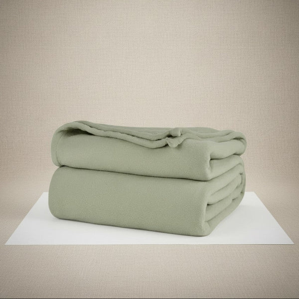 BHM Collection Light Weight Fleece Blankets Sage - Rifz Textiles Inc