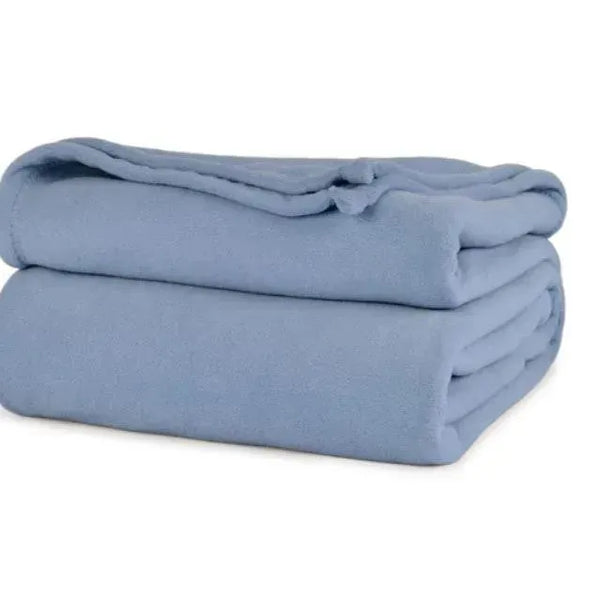 BHM Collection Light Weight Fleece Blankets Periwinkle - Rifz Textiles Inc