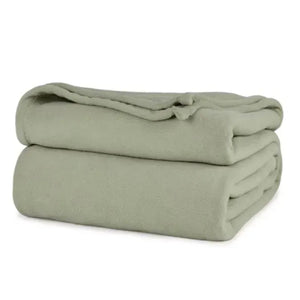 BHM Collection Light Weight Fleece Blankets Sage - Rifz Textiles Inc