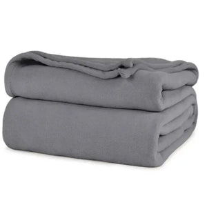 BHM Collection Light Weight Fleece Blankets Smoke - Rifz Textiles Inc