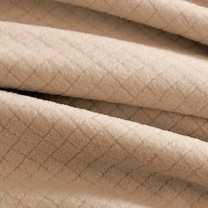 BPS Collection Grid Pattern Fleece Blankets Linen - Rifz Textiles Inc
