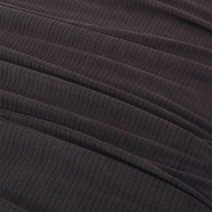 BPS Collection Grid Pattern Fleece Blankets Charcoal - Rifz Textiles Inc