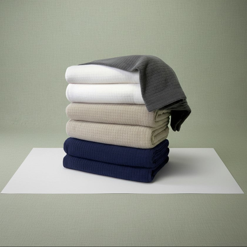 BPS Collection Grid Pattern Fleece Blankets - Rifz Textiles Inc