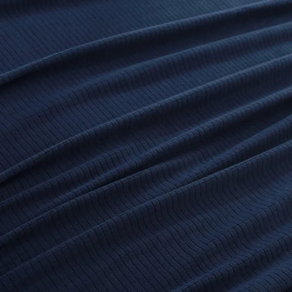 BPS Collection Grid Pattern Fleece Blankets Navy Blue - Rifz Textiles Inc