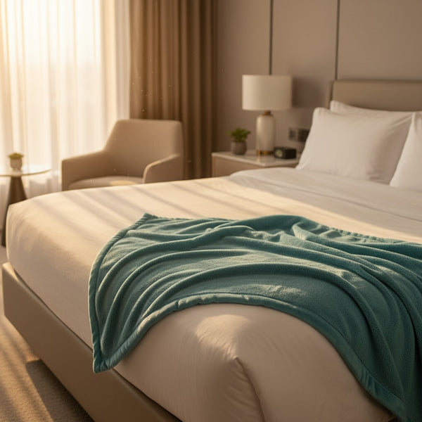 BSB Collection Plush Fleece Blankets Mineral - Rifz Textiles Inc