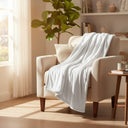 BSB Collection Plush Fleece Blankets White - Rifz Textiles Inc