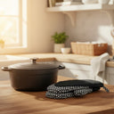 Black Oven Mitt with Silicon Top By Rifz Textiles Inc