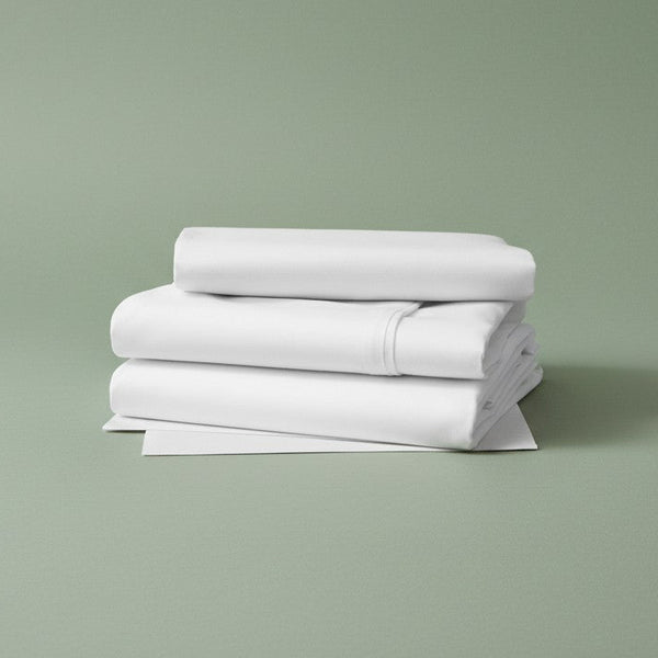 GDB Collection T-210 White Poly/Modal Blend Sheetings - Rifz Textiles Inc