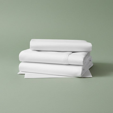 GDB Collection T-210 White Poly/Modal Blend Sheetings - Rifz Textiles Inc