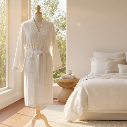 GDS Collection Double Sided Terry Kimono Bath Robe - Rifz Textiles