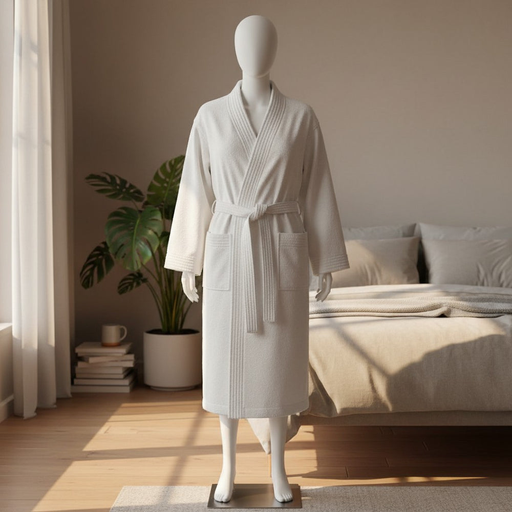 GDS Collection Double Sided Terry Kimono Bath Robe - Rifz Textiles