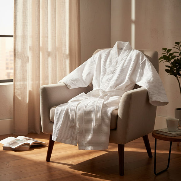 GHC Collection Honeycomb/Waffle Kimono Robes - Rifz Textiles Inc