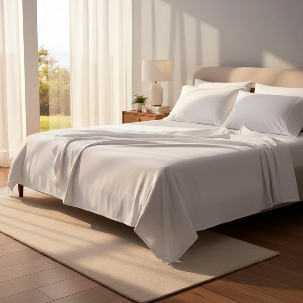 GMP Collection 125 GSM Polyester Sheets for Beds | Rifz Textiles