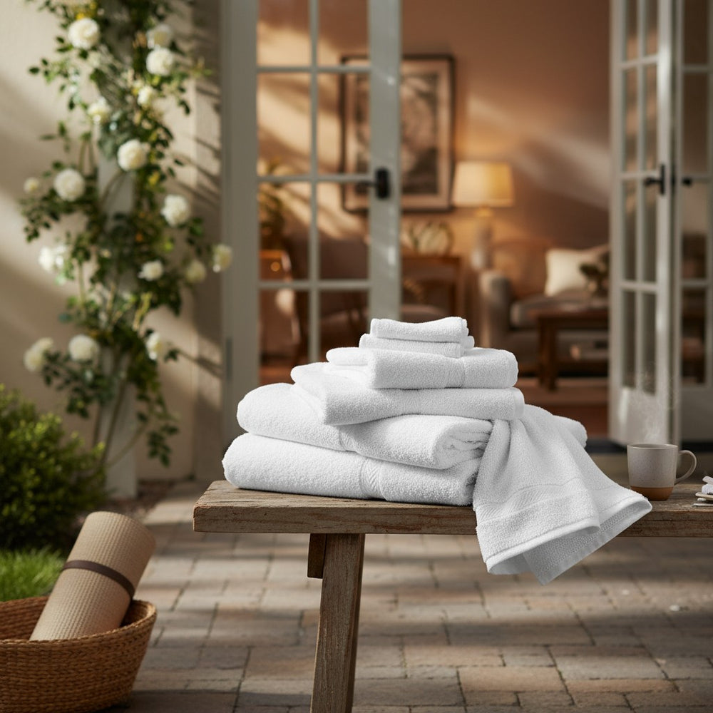 GOGD Collection Blended Towels with Dobby Border - Rifz Textiles Inc