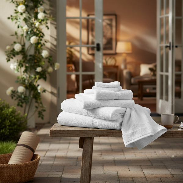 GOGD Collection Blended Towels with Dobby Border - Rifz Textiles Inc