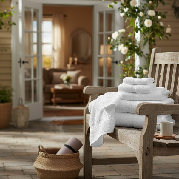 GOGD Collection Blended Towels with Dobby Border - Rifz Textiles Inc