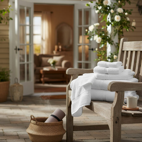 GOGD Collection Blended Towels with Dobby Border - Rifz Textiles Inc