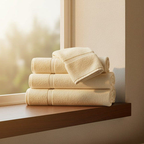 GOI Collection Towels Bone - Rifz Textiles Inc