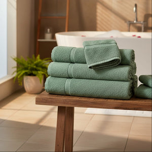 GOI Collection Towels Kashmir Green  - Rifz Textiles Inc