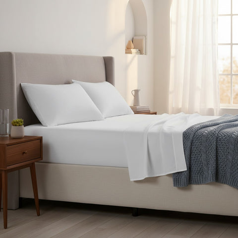 GOM Collection Micro Polyester Sheets 95 GSM Antistatic Fitted - Rifz Textiles Inc