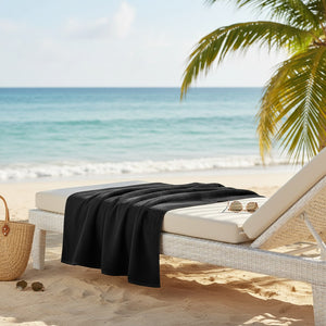 GOP Collection Pool Towels Black - Rifz Textiles Inc