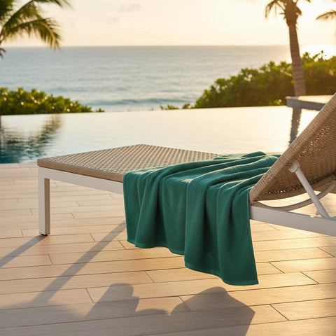 GOP Collection Pool Towels Hunter Green - Rifz Textiles Inc