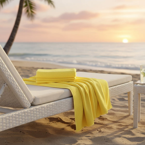 GOP Collection Pool Towels Yellow - Rifz Textiles Inc